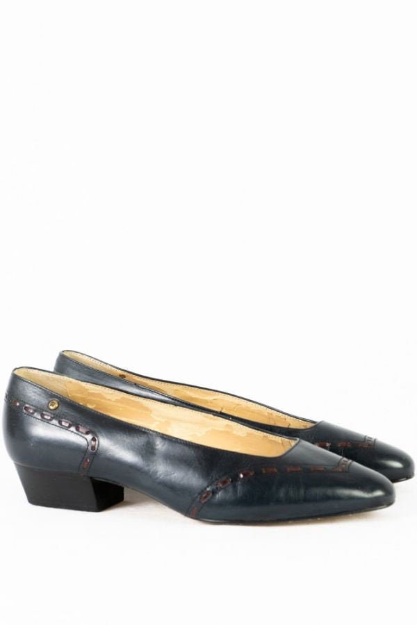 Vintage Pumps -41, 5 - Aigner Leder Schwarz Blockabsatz Vintage Pumps -41, 5 - Aigner Leder Schwarz Blockabsatz von TheOtterCouture