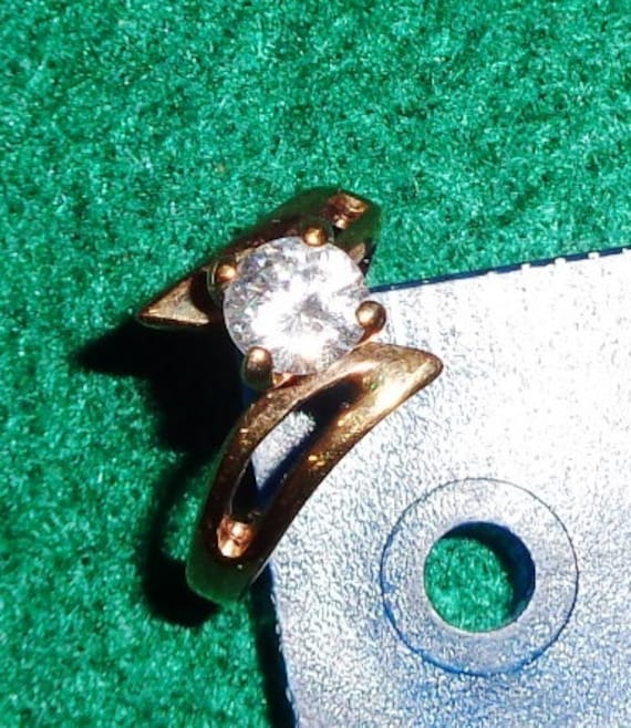 Seta Vergoldeter Strass Ring Geschildert Innen von TheOzarkFox
