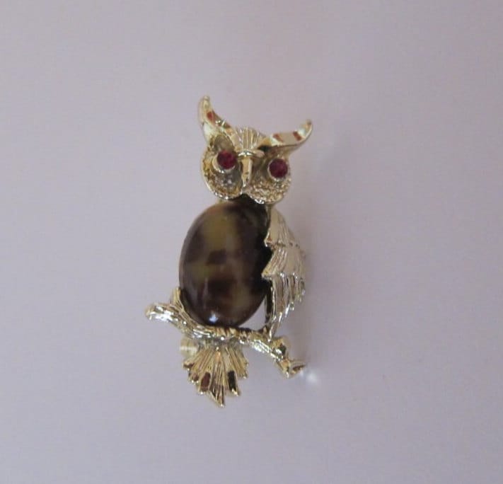 Gerry Eulen Brosche Jelly Belly Goldton Gerry Eulen Brosche Jelly Belly Goldton von ThePJCompany