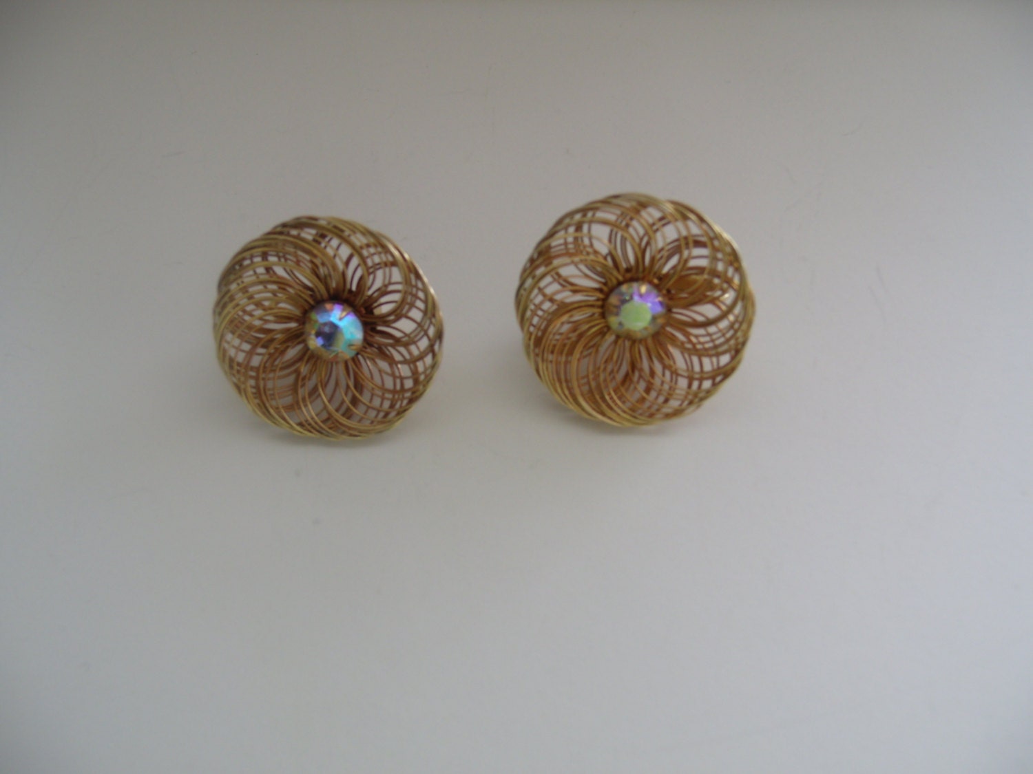 Sarah Coventry Aura Borealis Strass Ohrringe von ThePJCompany