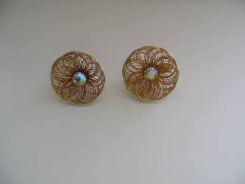 Sarah Coventry Aura Borealis Strass Ohrringe von ThePJCompany