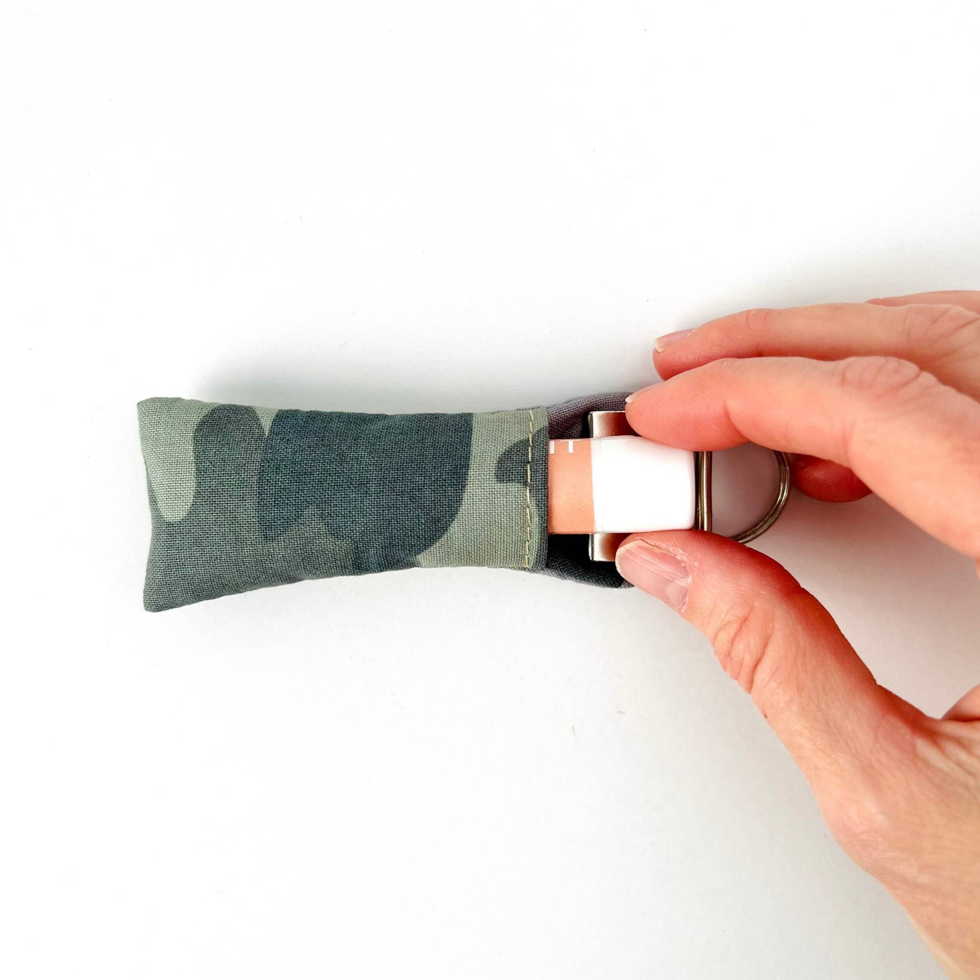 Lippenbalsam Keychain | Camo Print Stoff Lipbalm Halter von ThePaperShutter