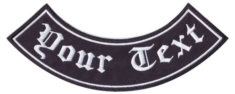 Personalisierter Gestickter Bottom Rocker Patch Von 4 "Bis 11" | B von ThePatchLab