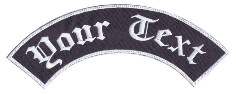 Personalisierter Gestickter Oberer Rocker-Patch Von 4 "Bis 11" | A von ThePatchLab