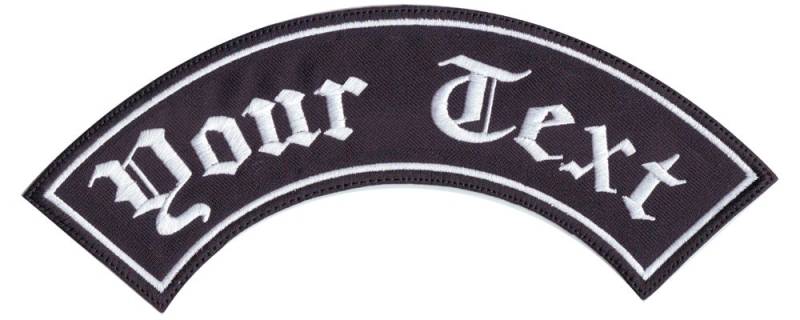Personalisierter Gestickter Oberer Rocker-Patch Von 4 "Bis 11" | B von ThePatchLab