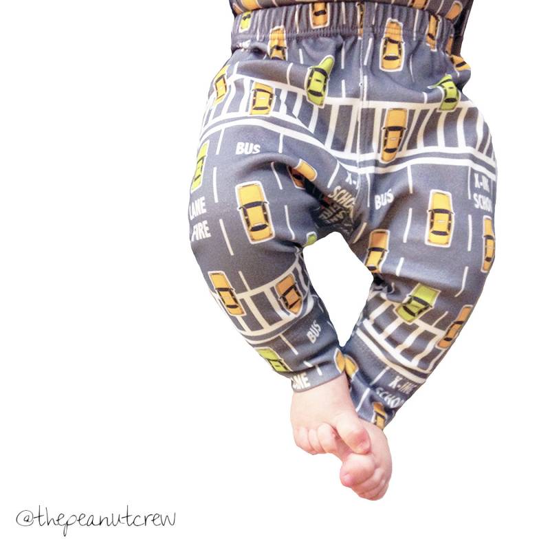 Nyc Cab Baby Legging Hose/Bio Baumwolle Unisex Babykleidung Allover Print Versandfertig von ThePeanutCrew