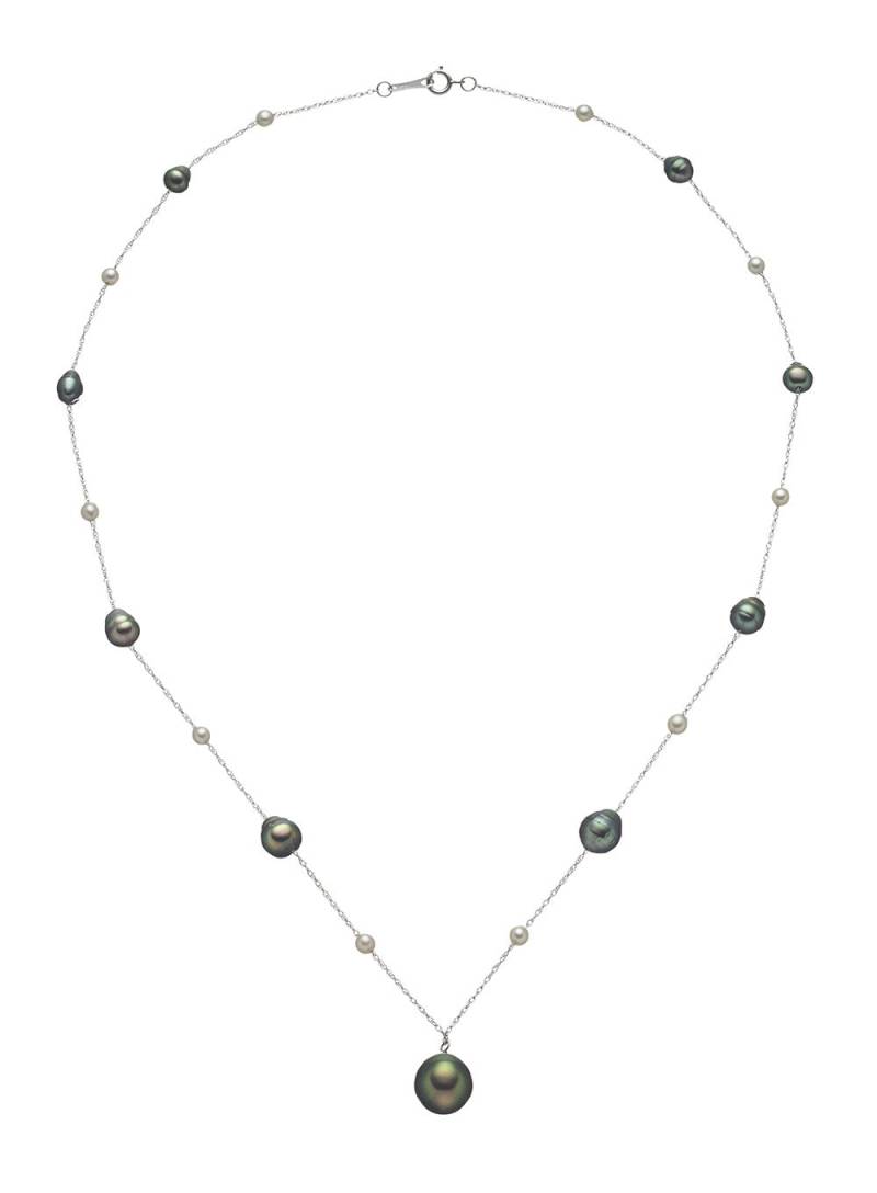Seltene Baby Akoya Und Tahiti Keshi Zuchtperle 14K Weißgold Halskette Seltene Baby Akoya Und Tahiti Keshi Zuchtperle 14K Weißgold Halskette von ThePearlExchange
