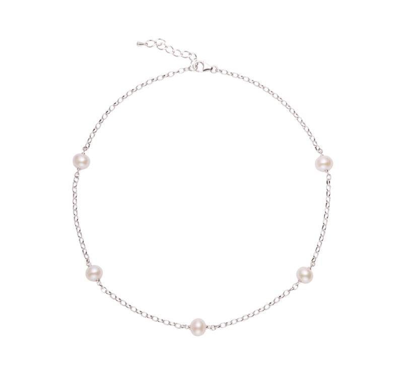 sterling Silber Perlenkette Mit Süßwasserzuchtperlen sterling Silber Perlenkette Mit Süßwasserzuchtperlen von ThePearlExchange