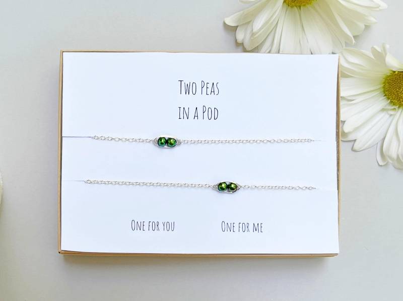 Freundschaftsarmband Für 2, Armband Die Beste Freundin, Set, Armbandset 2 Freundinnen, Weihnachtsgeschenk Freundin von ThePearledSquirrel