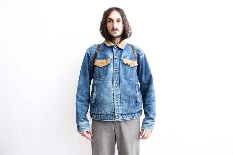 80Er Jahre Sherpa Gefütterte Jeans Jacke. Gefilzte Jeansjacke. Jacke von ThePenduline