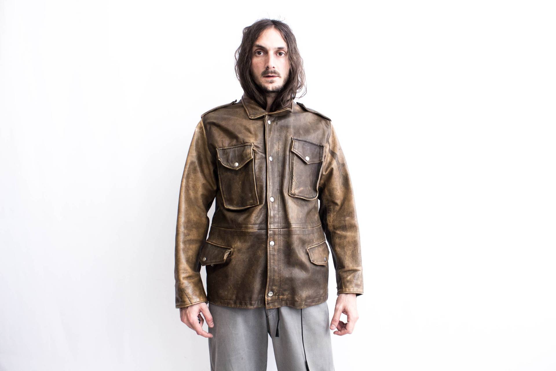 Cruiser Motorradjacke Aus Leder1980Er Jahre von ThePenduline