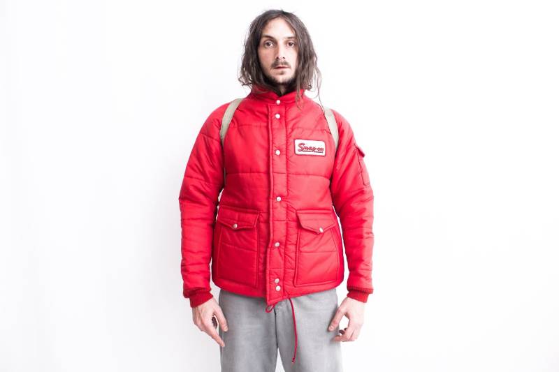 Gesteppte Steppjacke 70Er Jahre. Parka Daunenjacke. Eddie Bauer Style Gänsedaunen Nylon Windjacke Bomberjacke von ThePenduline