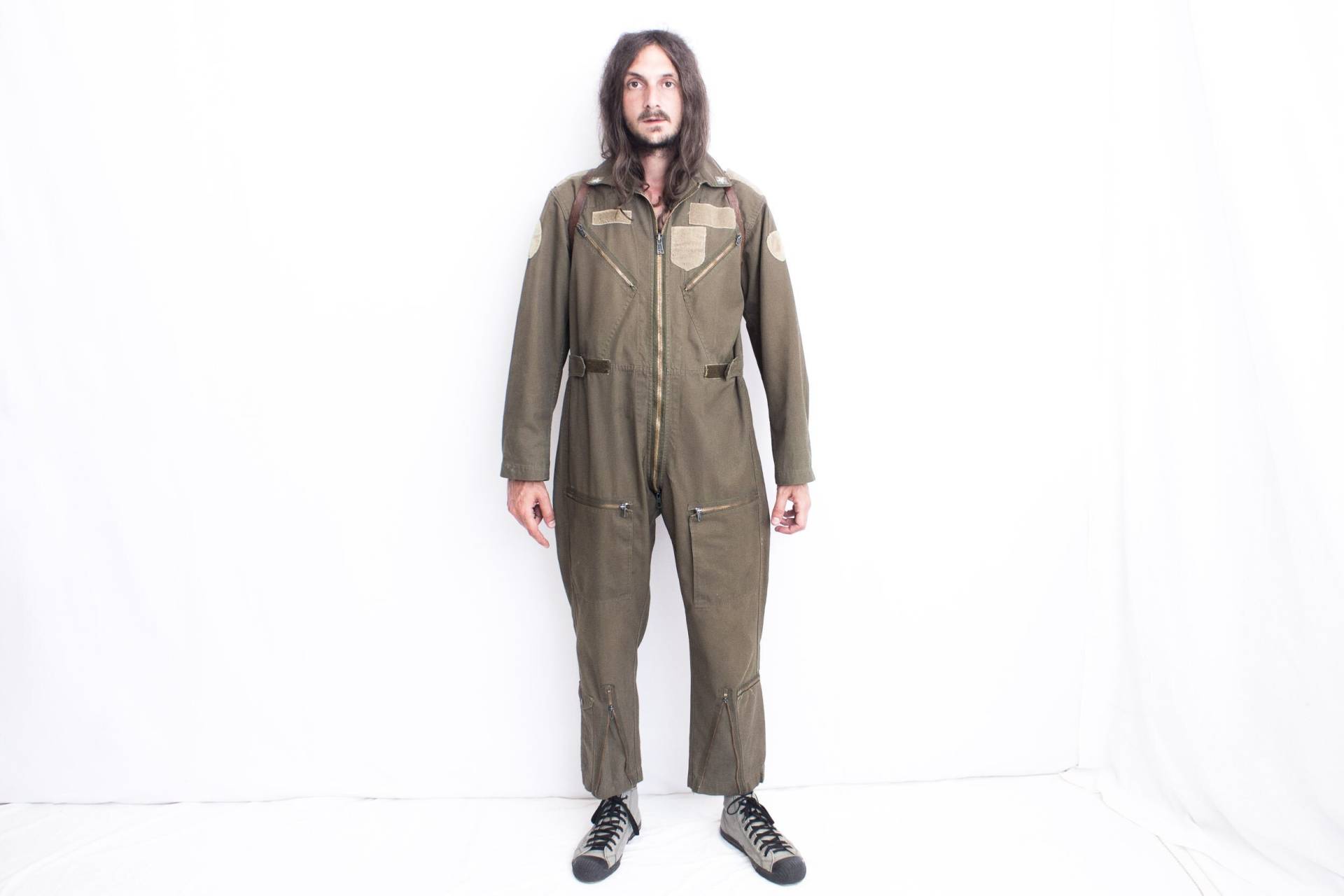 Militär Overall 1970Er Jahre. Armee Khaki Retro Usaf Piloten von ThePenduline