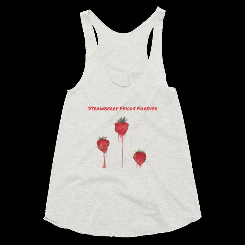 John Lennon Erdbeer Felder Triblend Tank Top John Lennon Erdbeer Felder Triblend Tank Top von ThePerfectGoods