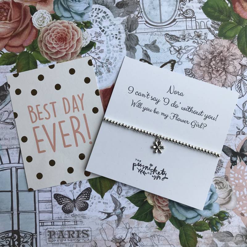 Charm Armband, Willst Du Mein Blumenmädchen Sein? , Antrag Auf Wunsch Hochzeit von ThePersnicketyCo