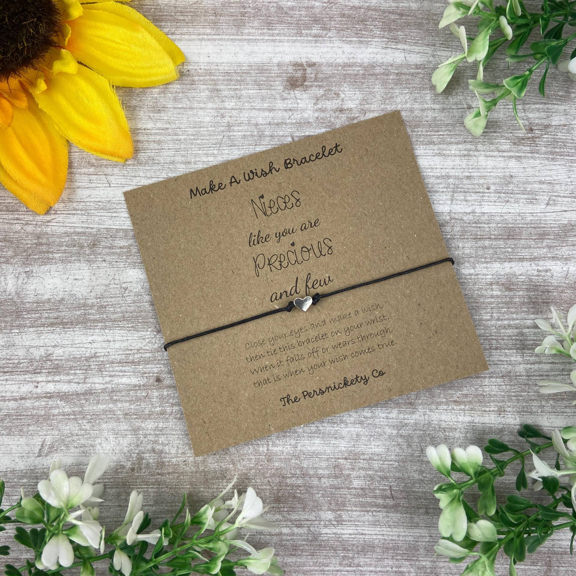 Nichte Wunsch Armband, Bettelarmband, Nichte, Machen Einen Neice Schmuck, Geschenk Für Armband von ThePersnicketyCo