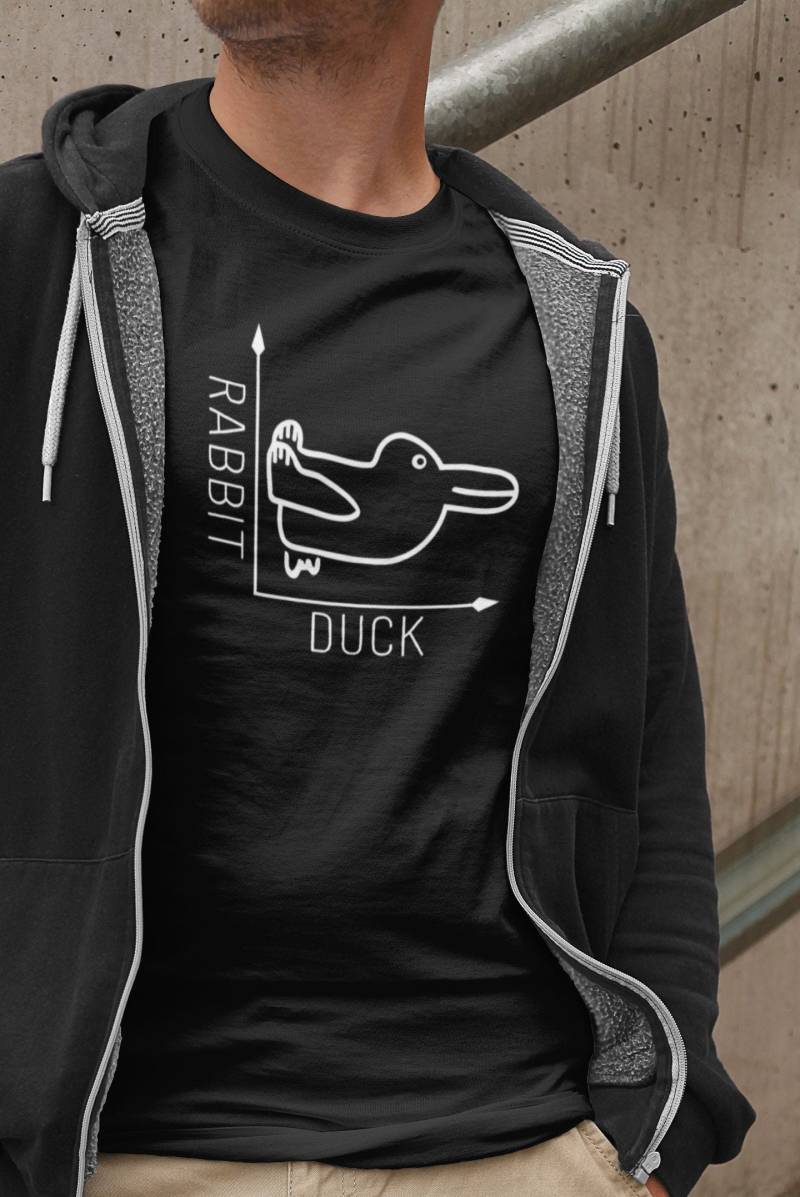Wittgenstein Rabbit Duck - Philosophy Design von ThePhilosophersShirt
