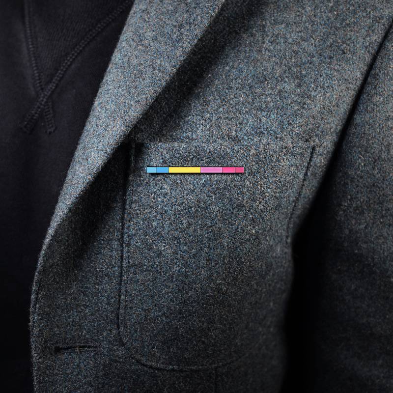 Pansexuell Rod Pin Subtiles Pride Accessoire Lgbt Emaille Pan Transomnitisch Bisexuell Polysexuell Polyamory Panromantisch von ThePinPrick