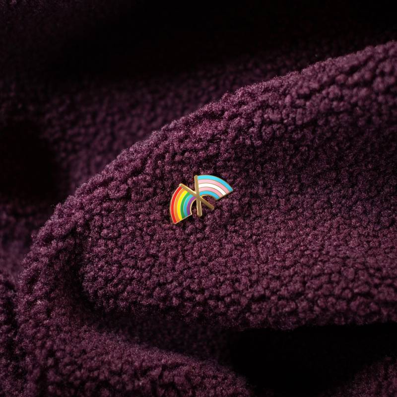 Trans-Regenbogen Flaggen Pin - Transgender Pride Flagge Gleichheit Unterstützung Verbündeter Gay Nonbinary Mental Queer Dei Revers Abzeichen Pronomen von ThePinPrick