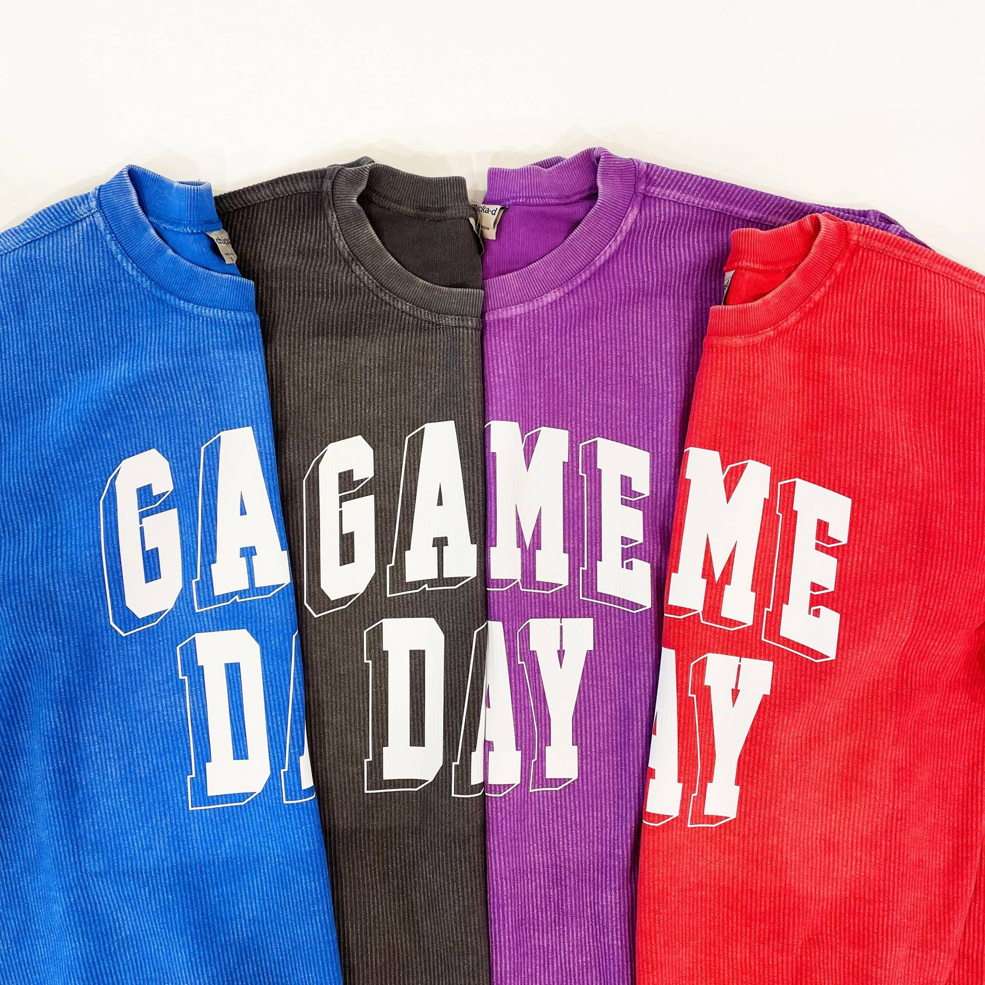 Vintage Washed Game Day Sweatshirt Mit Schnürung - Oversized Spirit Crew von ThePinewoodSocial