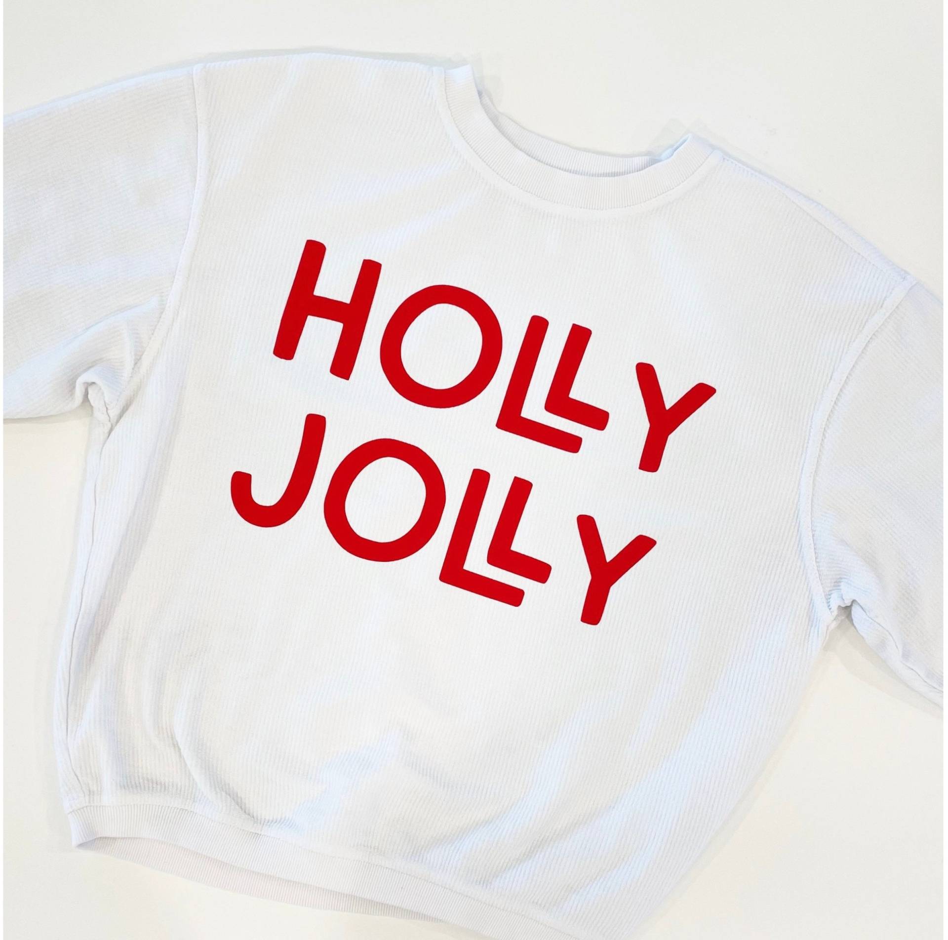 Holly Jolly Weihnachten Sweatshirt Mit Schnürung. Weihnachts-Sweatshirt. Süßes Weihnachts Shirt von ThePinewoodSocial