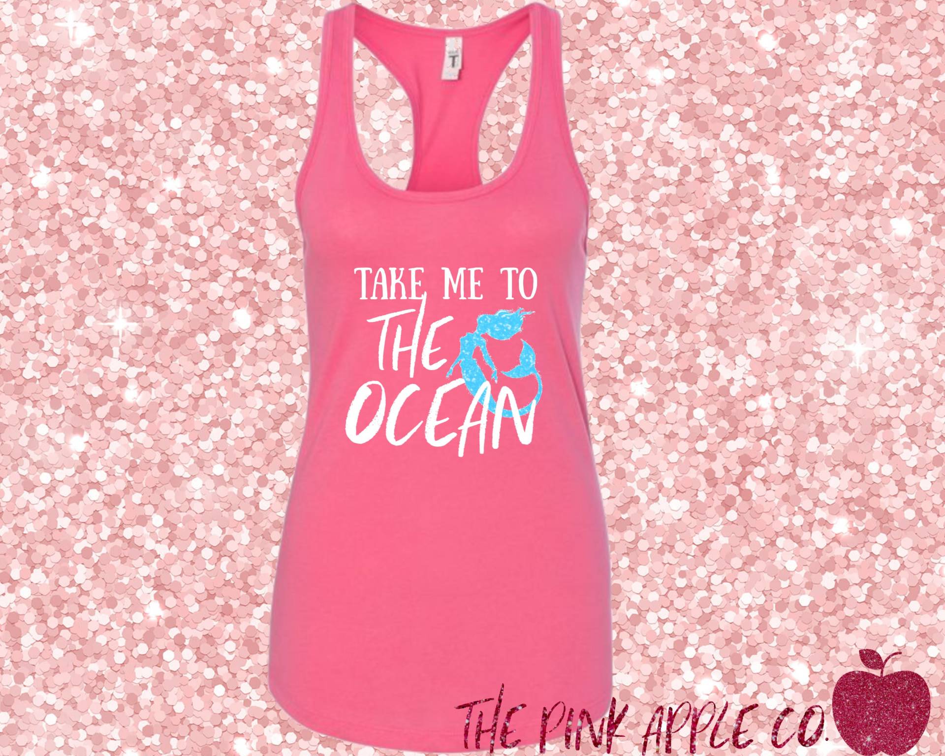 Damen Racer Zurück Oder Festen Tank-Top Bring Mich Zur Ozean-Meerjungfrau-Tank-Top Damen Racer Zurück Oder Festen Tank-Top Bring Mich Zur Ozean-Meerjungfrau-Tank-Top von ThePinkAppleCompany