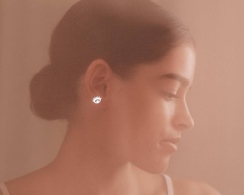 Gold Oder Silber - Hypoallergene Ohrringe Des Bösen Auges Gold Oder Silber - Hypoallergene Ohrringe Des Bösen Auges von ThePlainJane