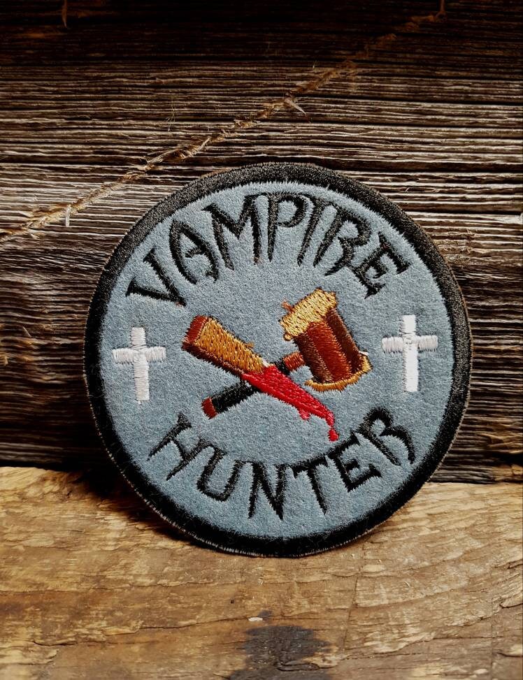 Vampir Jäger Aufnäher Zum Aufnähen von ThePrairieCorner