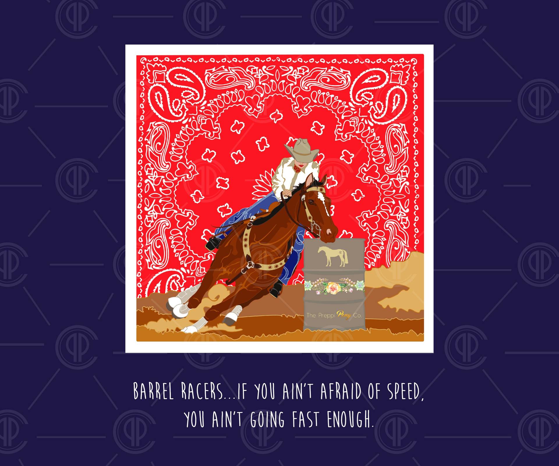 "Erwachsener "Barrel Racer"." von ThePreppiPonyCo
