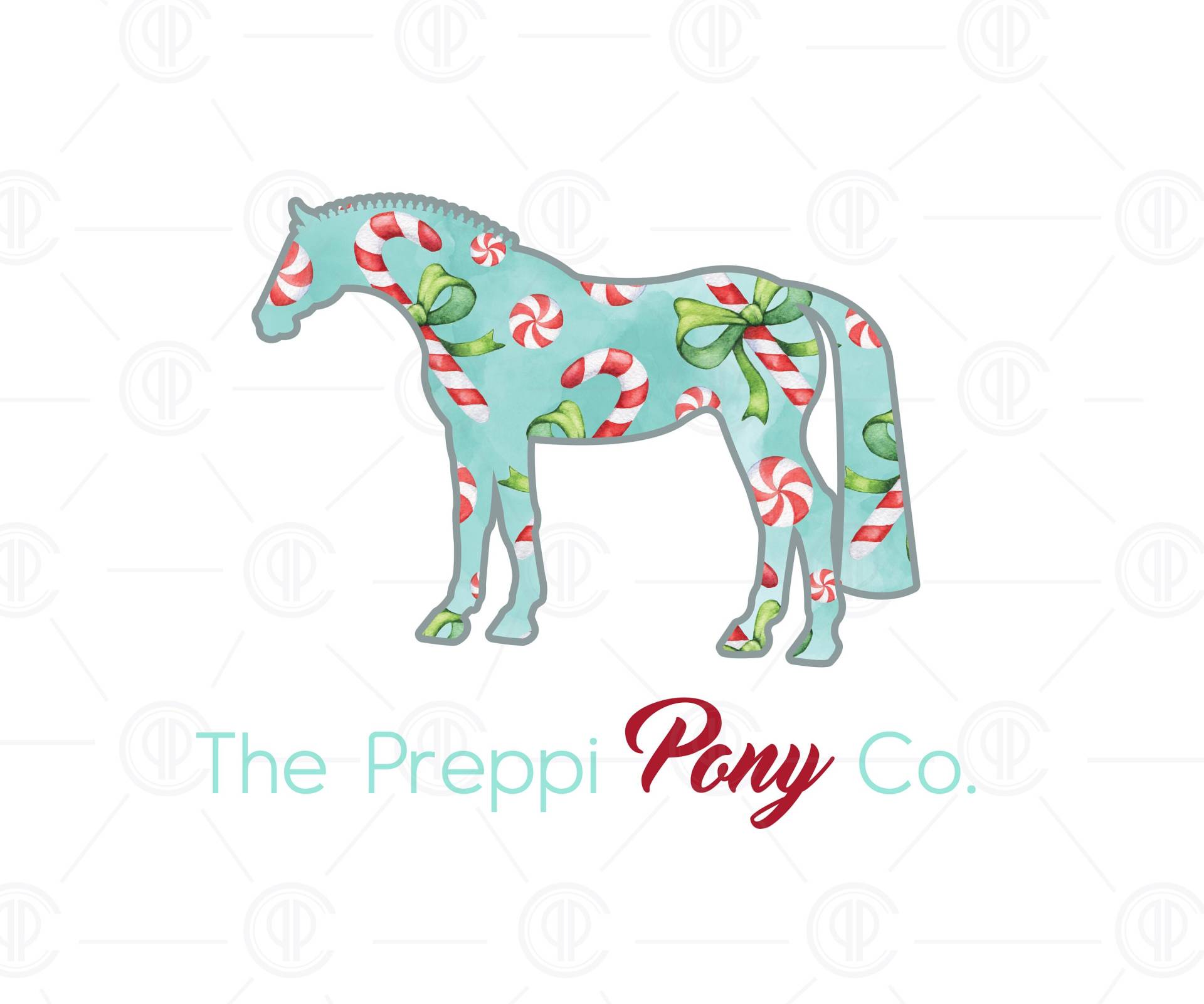 Zuckerstange Ppc Für Erwachsene Und Pferd Logo von ThePreppiPonyCo