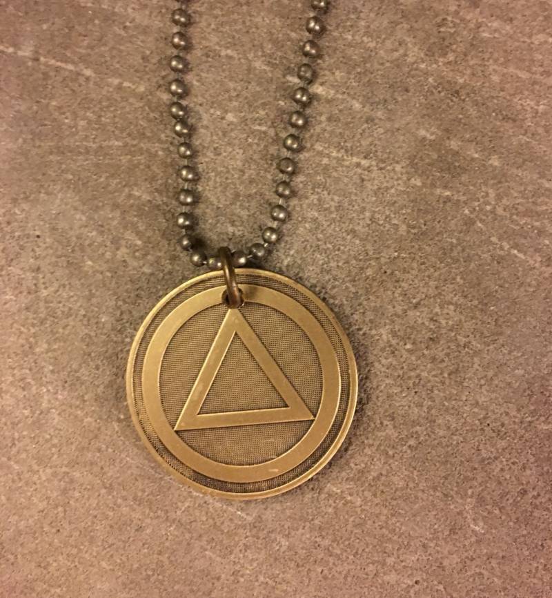 Bronze Anhänger Halskette Mit Aa Token Münze von ThePricklyLotus