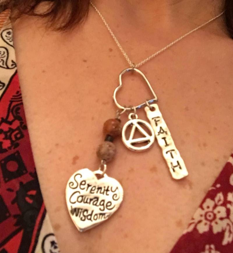 Gelassenheitsgebet Genesung Anhänger Mit Glaube Baumeln Charm Und Symbol Herzverbinder. Alkoholiker Anonyme Betäubungsmittel Anonym von ThePricklyLotus