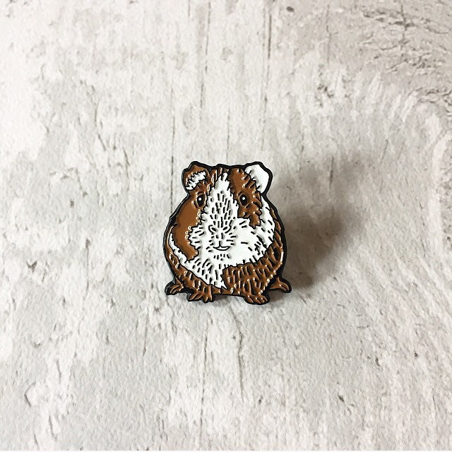 Meerschweinchen Pin Anstecker Meerschweinchen Pin Anstecker von ThePrintBee