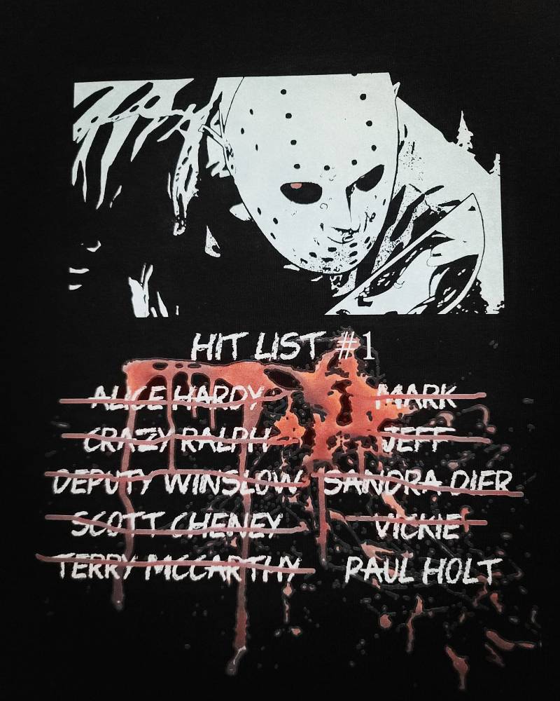 Freitag Der 13. - Jason Vorhees Hit List #1 Shirt Freitag Der 13. - Jason Vorhees Hit List #1 Shirt von ThePrintRemedy