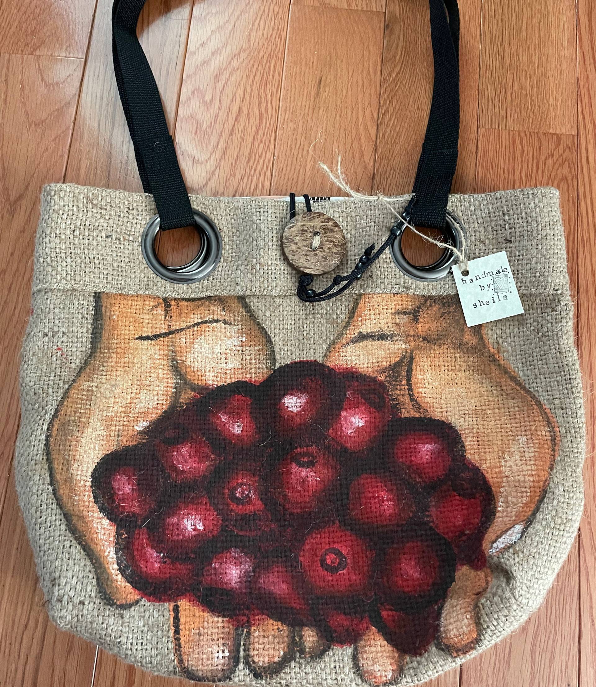 Handgemachte Jute-Einkaufstasche Handgemachte Jute-Einkaufstasche von TheQueenBeanCoffee