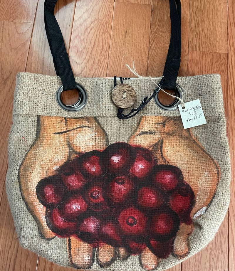 Handgemachte Jute-Einkaufstasche Handgemachte Jute-Einkaufstasche von TheQueenBeanCoffee