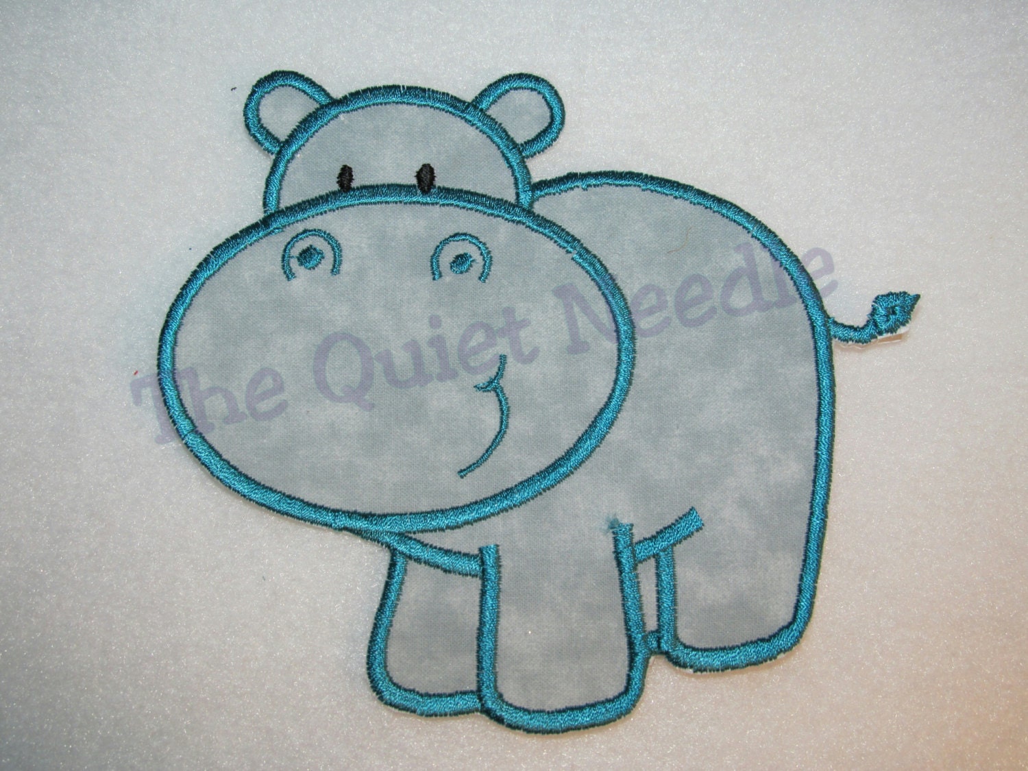 Besticktes Nilpferd Applikation Patch Safari Dschungel Tier Zoo Zirkus Besticktes Nilpferd Applikation Patch Safari Dschungel Tier Zoo Zirkus von TheQuietNeedle