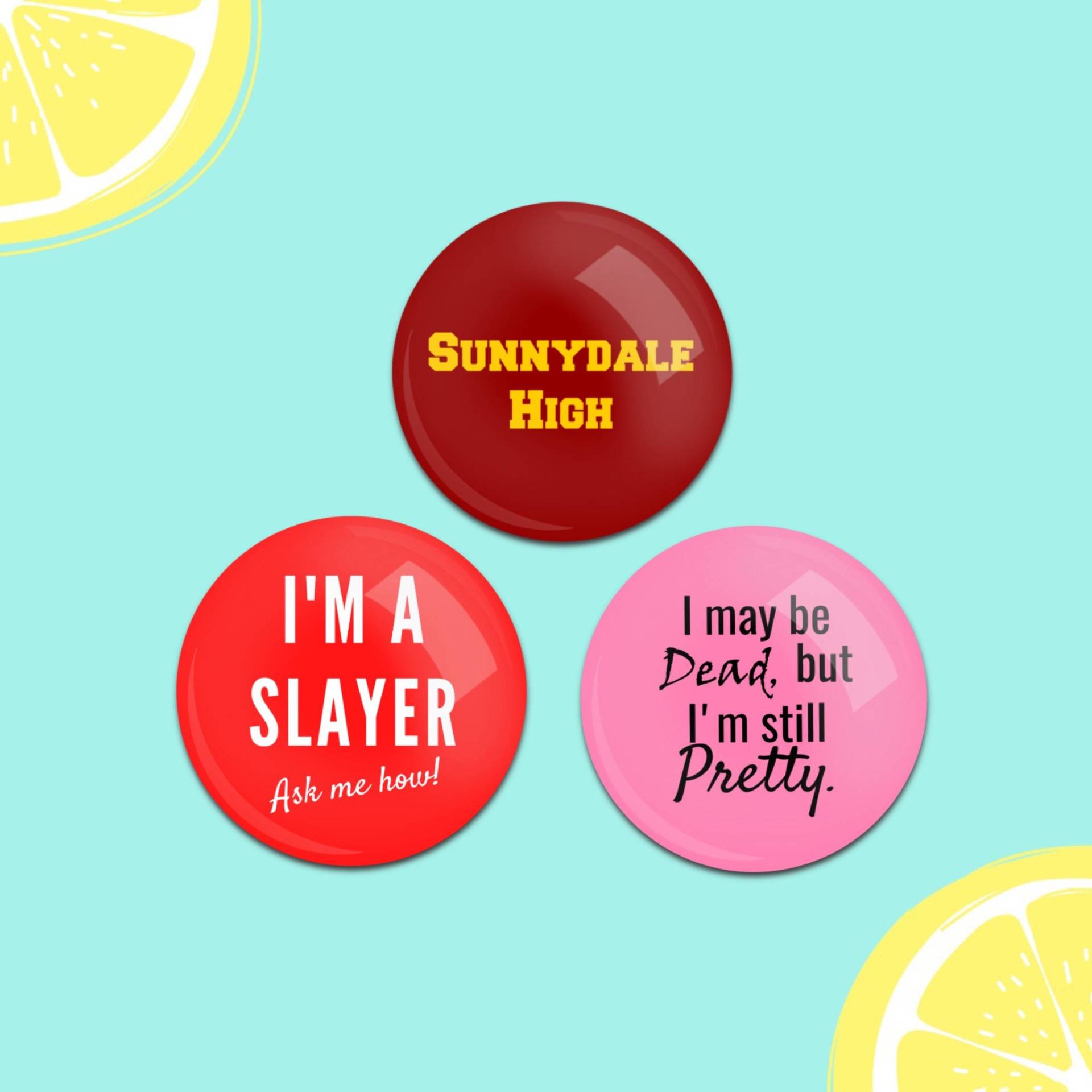 Buffy Inspiriert Buttons Buffy Inspiriert Buttons von TheQuirkySqueeze