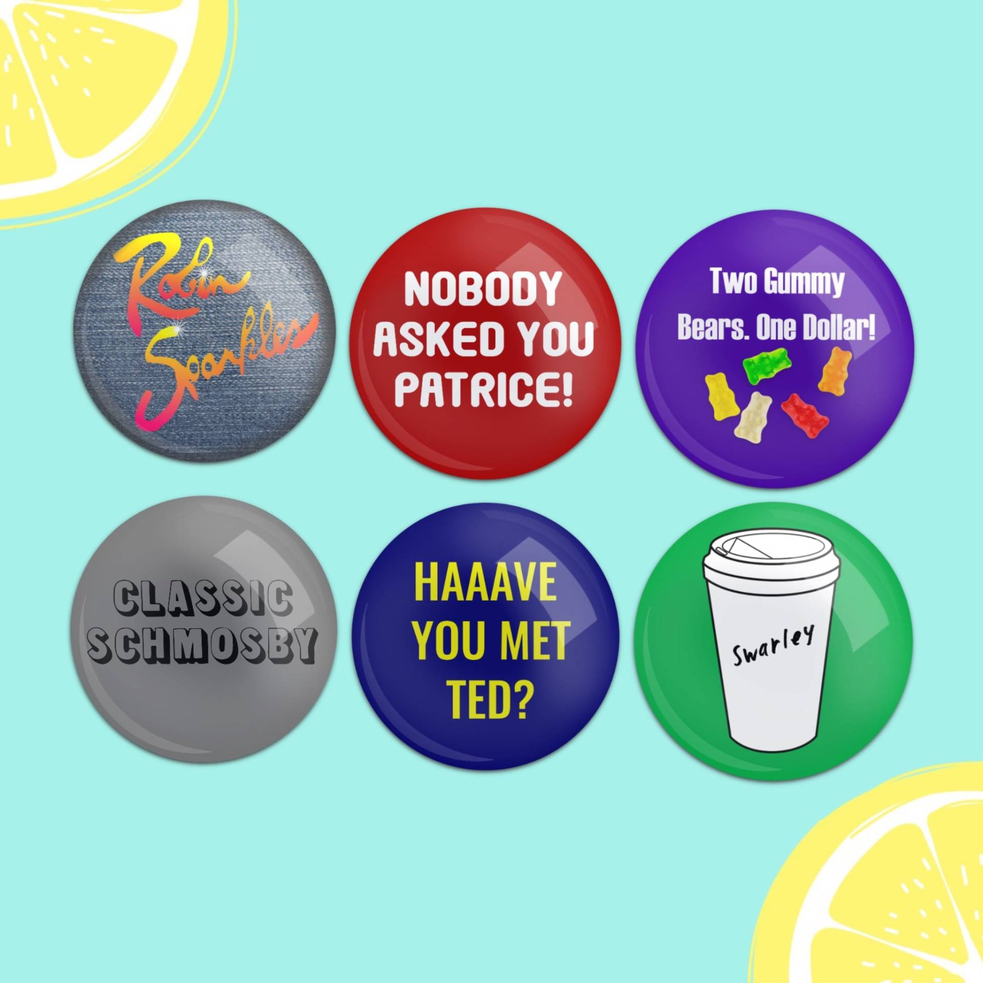 Himym Buttons Himym Buttons von TheQuirkySqueeze