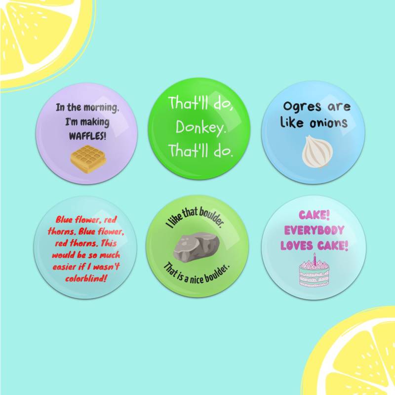 Shrek Inspiriert Buttons Shrek Inspiriert Buttons von TheQuirkySqueeze