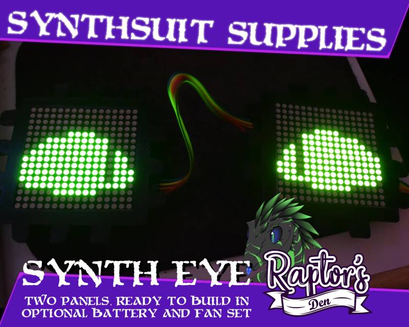 Synth Eye Elektronik Kit Für Synthesizer - Zwei Panels Aus Led Matrizen Mit Arduino Nano Und Optionalem Ventilator/Usb Batterie Kostenloser Eu von TheRaptorsShop
