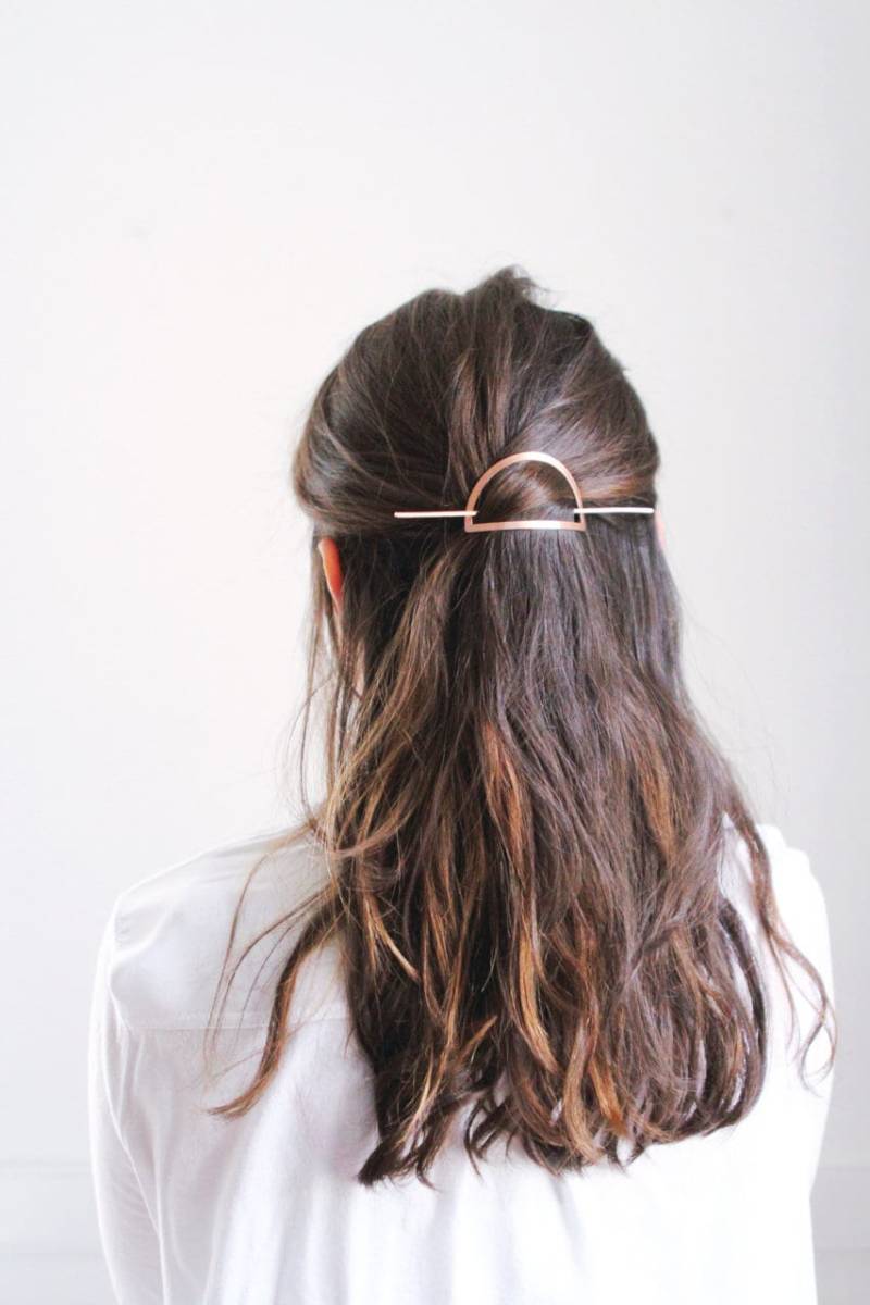 Halbmond Haar Nadel | Messing-Haarspange Kupfer Haarrutsche Haarspange Haar-Accessoires Kupfer-Haar-Clip Silber Halbmond Haar Nadel | Messing-Haarspange Kupfer Haarrutsche Haarspange Haar-Accessoires Kupfer-Haar-Clip Silber von TheRareBirdCo