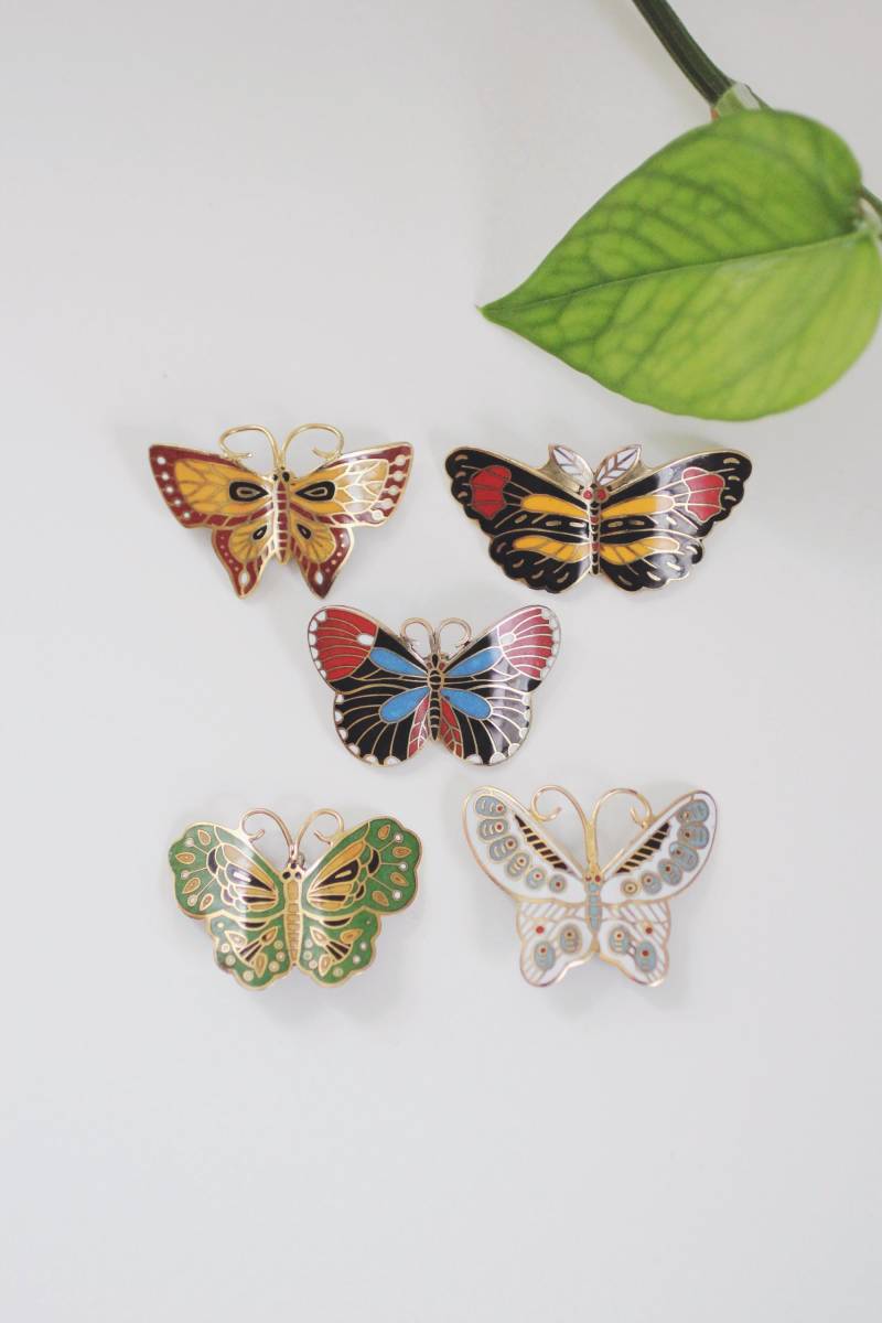 Vintage Cloisonné Emaille Schmetterling Pin Brosche | Schmetterlingsbrosche Schmuck Wird Einzeln Verkauft Vintage Cloisonné Emaille Schmetterling Pin Brosche | Schmetterlingsbrosche Schmuck Wird Einzeln Verkauft von TheRareBirdCo
