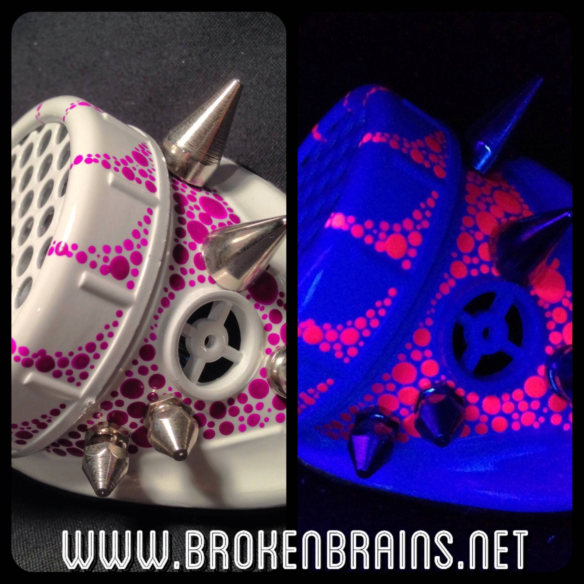 Cyber Goggles #g251Uv Weiß & Uv Lila/Pink Cyber Goggles #g251Uv Weiß & Uv Lila/Pink von TheRealBrokenBrains
