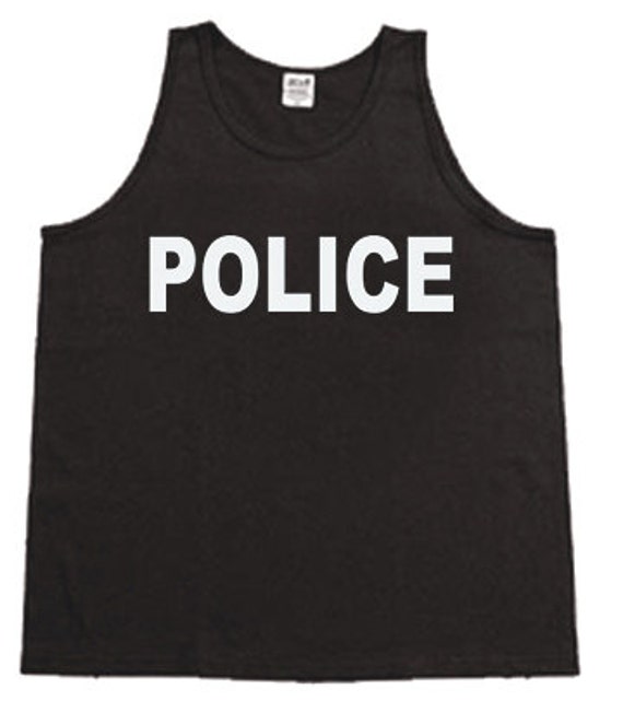 Polizei/Mens Pullunder Oder Ärmelloses T-Shirt Polizei/Mens Pullunder Oder Ärmelloses T-Shirt von TheRedCaboose