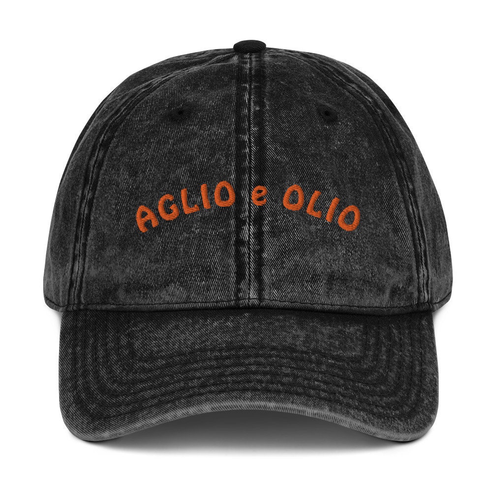 Aglio E Olio - Baseball Cap, Vintage-stickerei von TheRefinedSpirit