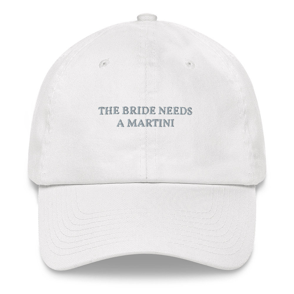 Die Braut Braucht Einen Martini - Wedding Cap von TheRefinedSpirit