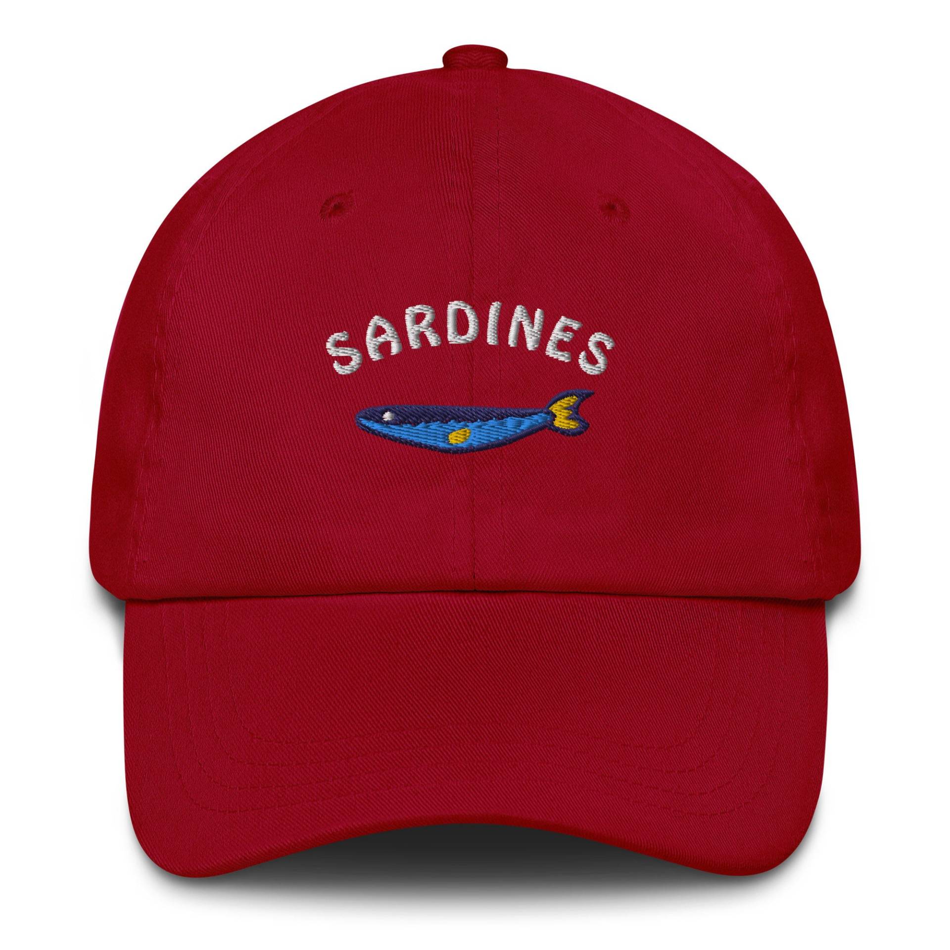 Sardinen - Bestickte Baseballkappe von TheRefinedSpirit