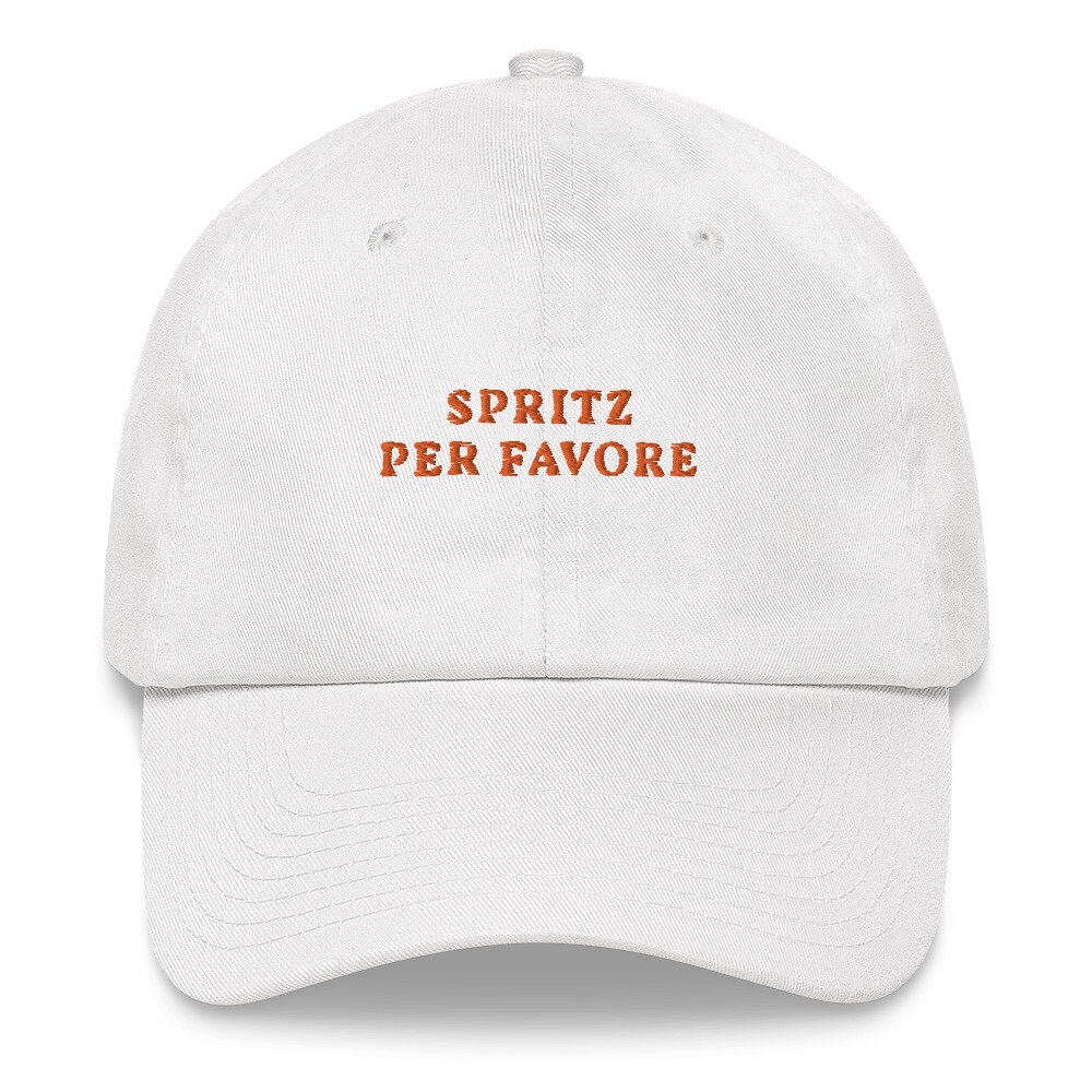 Spritz Pro Favore - Bestickte Mütze Orange von TheRefinedSpirit