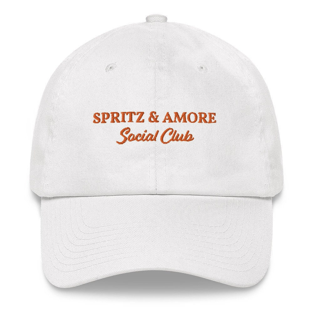 Spritz & Amore Social Club - Bestickte Mütze von TheRefinedSpirit